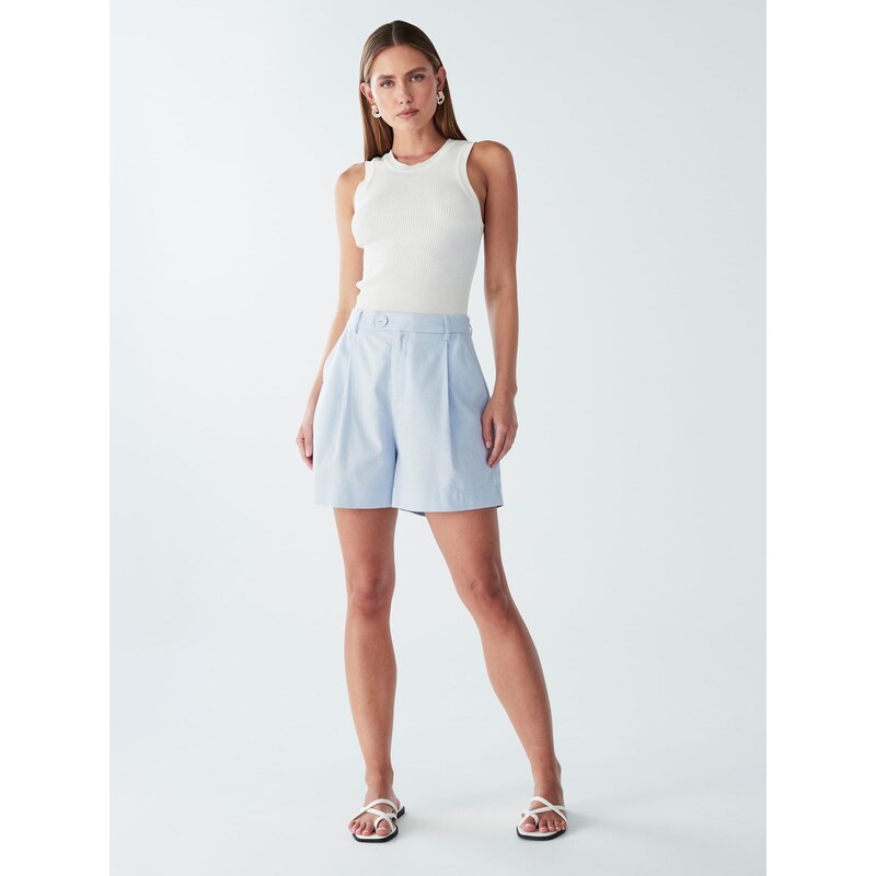 Willa Plisované nohavice Rise svetlomodrá 64356642