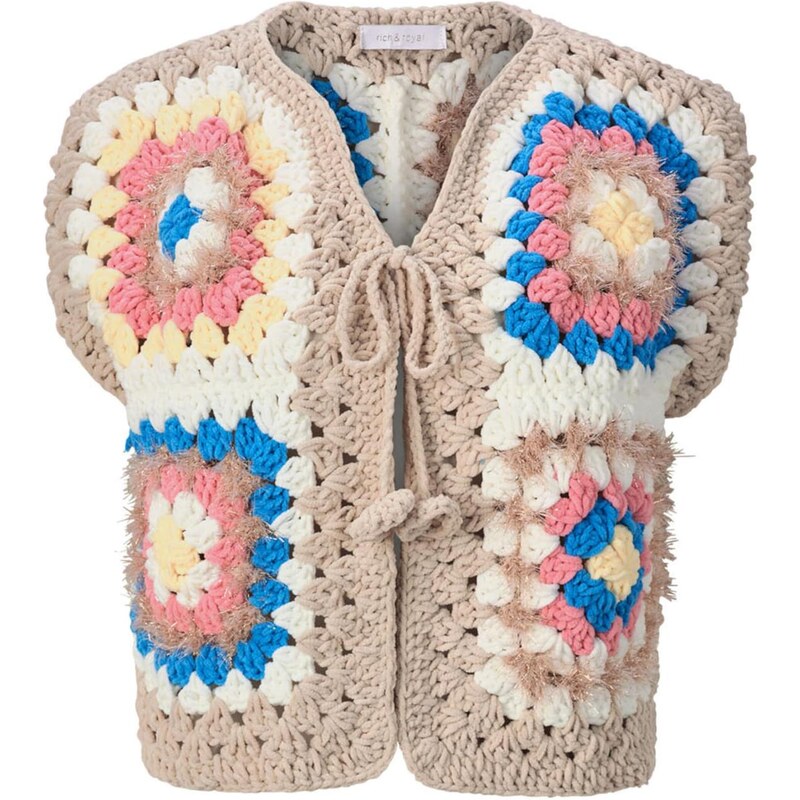 Rich & Royal Pletená vesta béžová / modrá / svetložltá / ružová 65882708