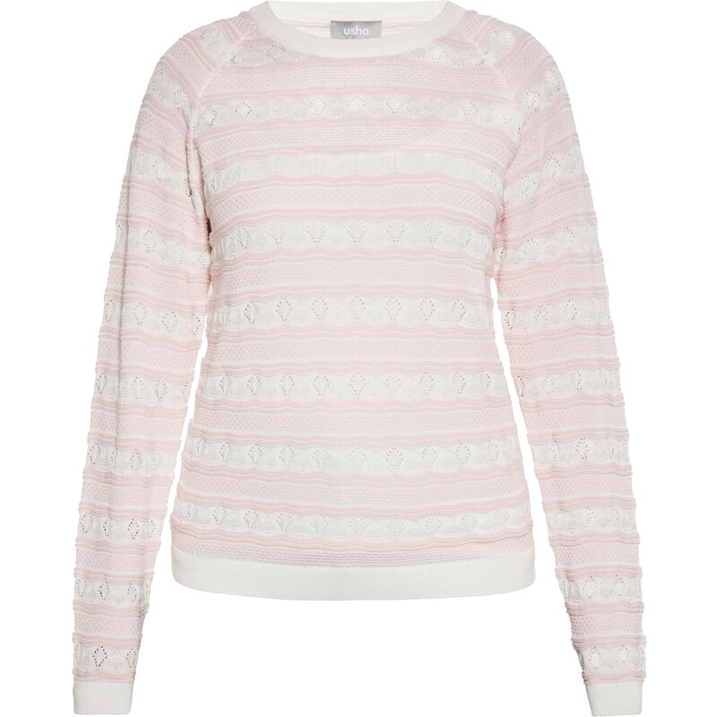 Usha Sveter ružová / biela 65706925