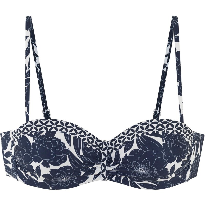 SUNSEEKER Bikinový top tmavomodrá / šedobiela 66858009