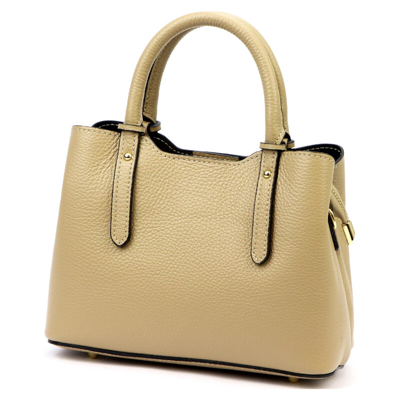 Kožená kabelka Luka béžová KZ2258008 64285515