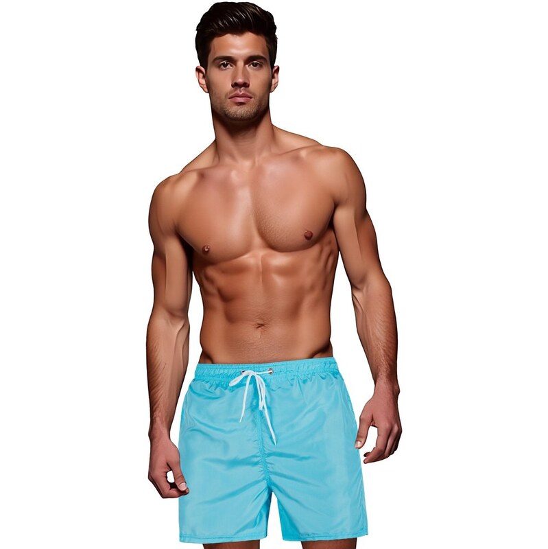 Dstreet Basic jasnomodré pánske plavky 64286669