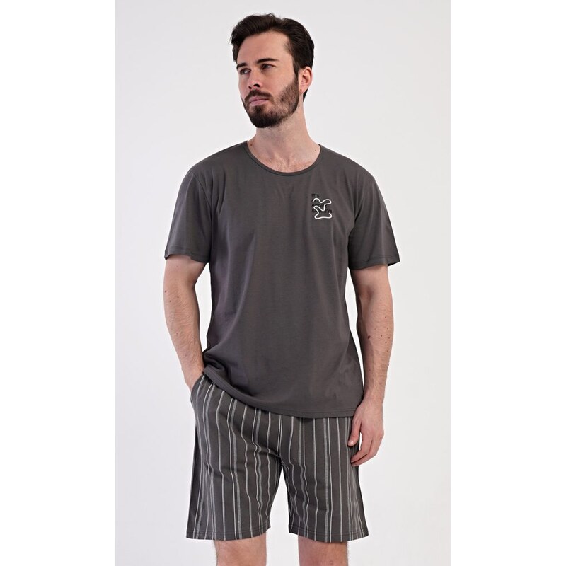 Grafitové krátke pyžamo Nathan 64333701