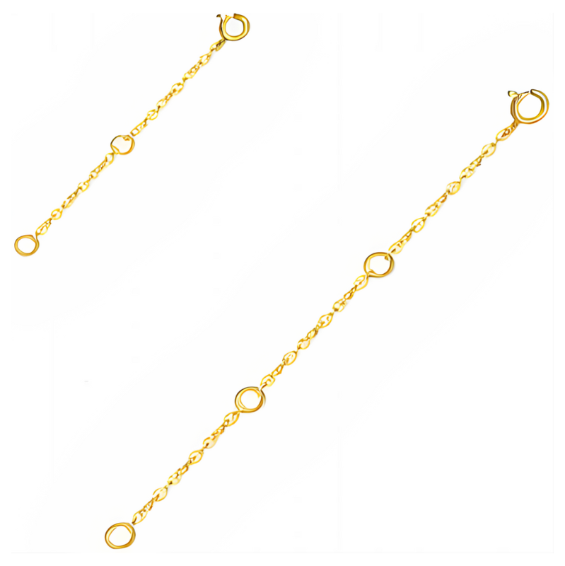 Olivie Dva prodlužovací stříbrné řetízky GOLD 9664 64763510