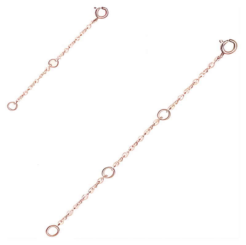 Olivie Dva prodlužovací stříbrné řetízky ROSE 9665 64763511