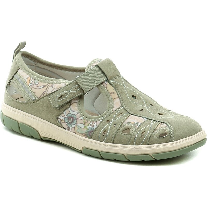 Jana 8-23671-44 zelenkavé dámske poltopánky šírka H 64289266