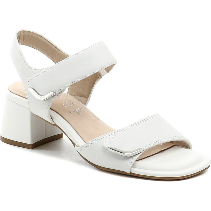 Tamaris Comfort 8-88317-44 biele dámske sandále na podpätku 64289269