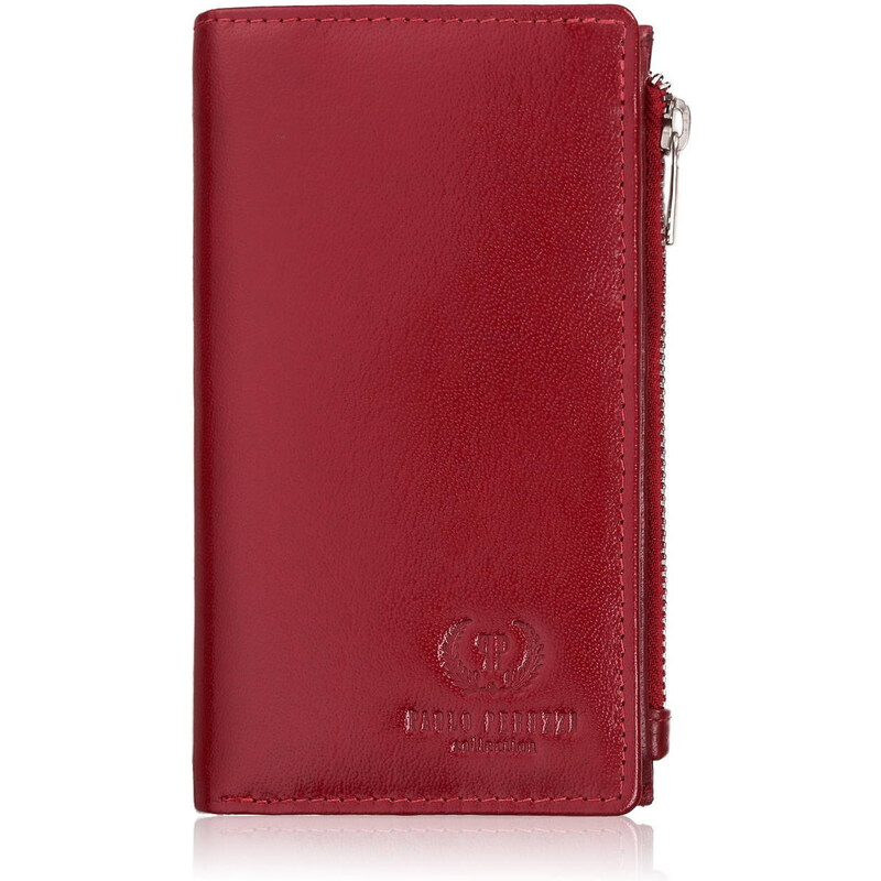 Paolo Peruzzi Dámska kožená peňaženka s RFID ochranou | červená T-140 64096121