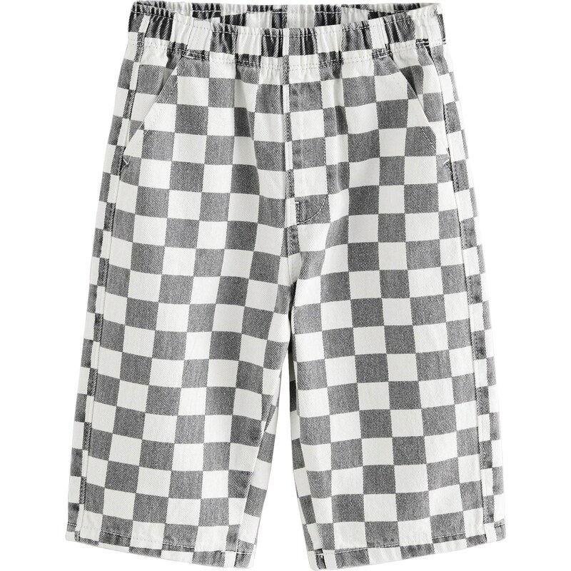 Next Nohavice sivá / biela 64403795