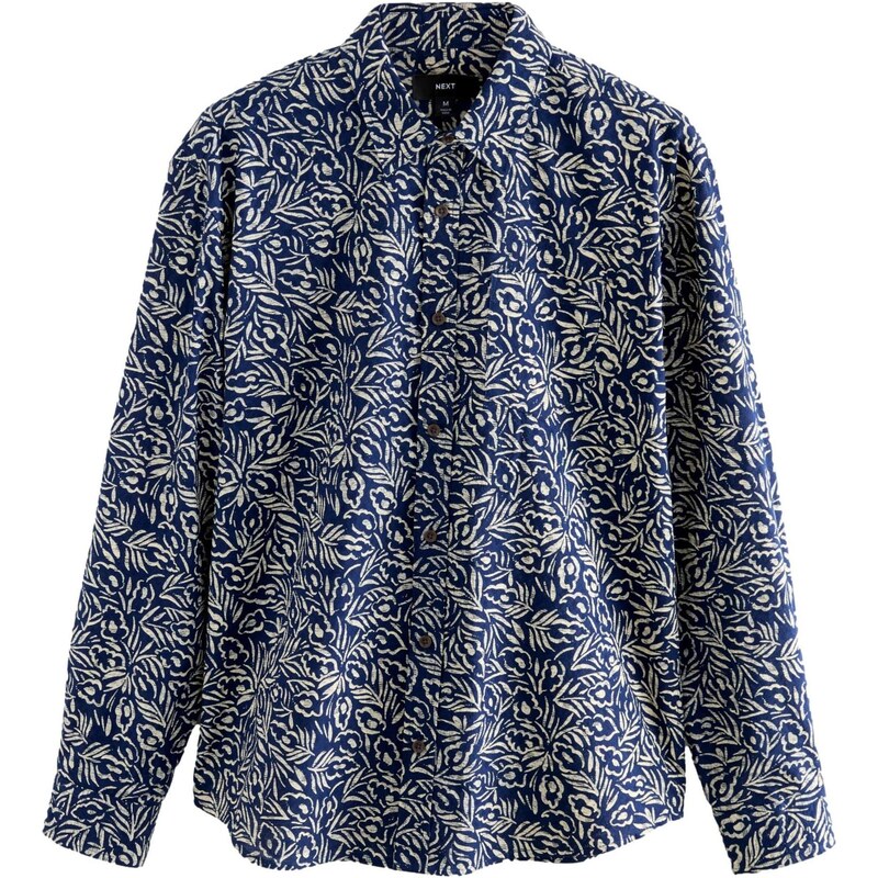 Next Košeľa námornícka modrá / biela 64293894