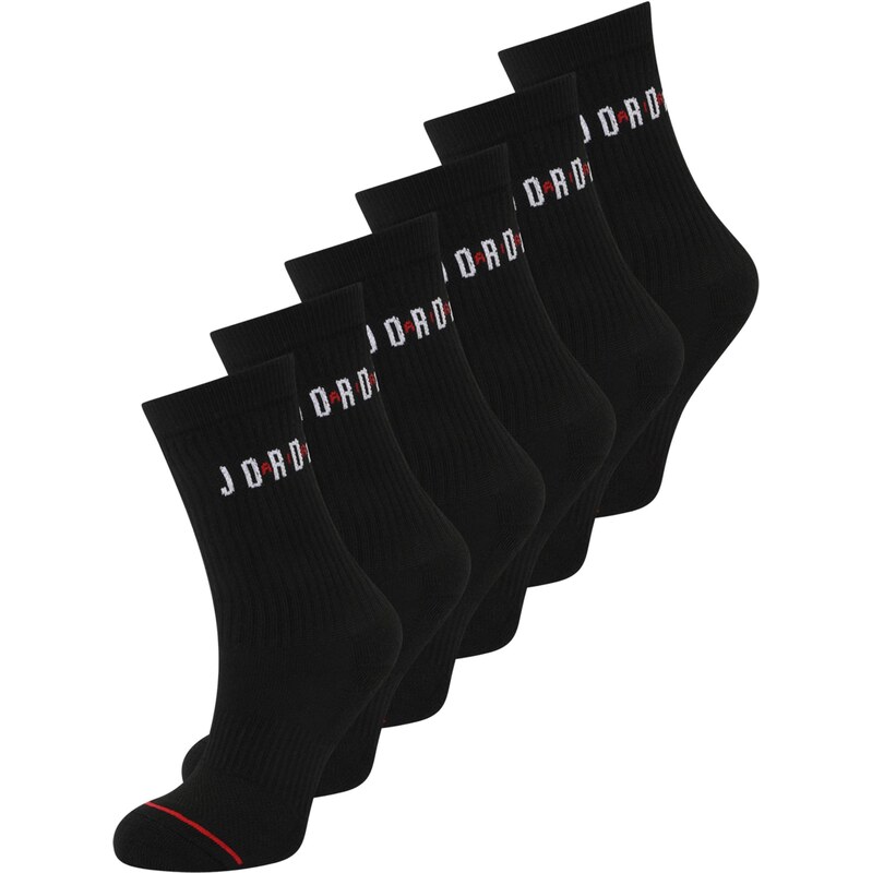 Jordan Ponožky Everyday ohnivo červená / čierna / biela 64295043