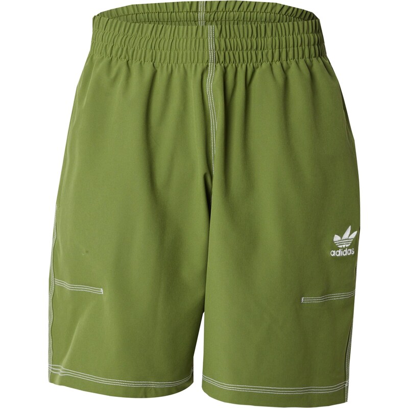 ADIDAS ORIGINALS Nohavice ESSENTIALS olivová / biela 64295142