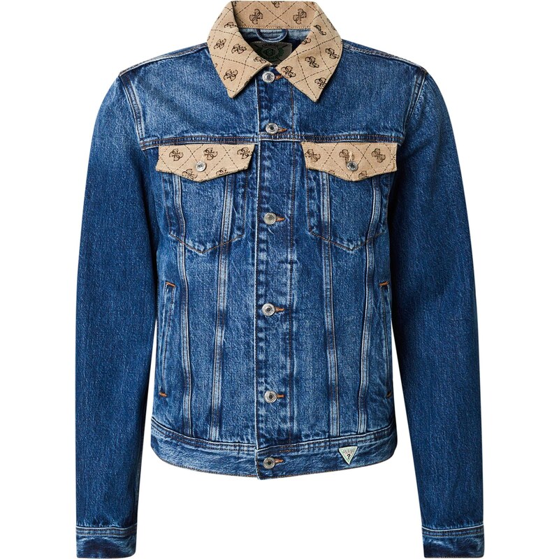 GUESS Prechodná bunda DILLON modrá denim 64295066