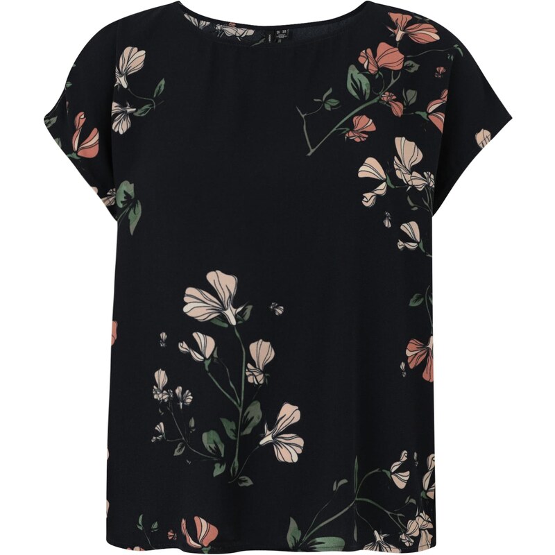 Vero Moda Petite Blúzka VMNEWHALLIE tmavomodrá / nefritová / 65882722