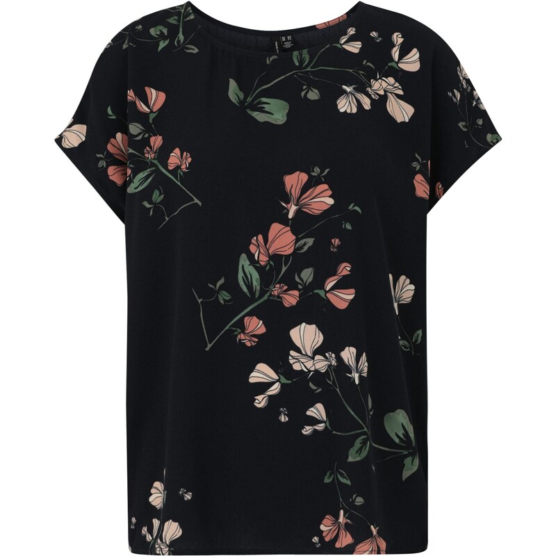 Vero Moda Tall Blúzka VMNEWHALLIE tmavomodrá / nefritová / staroružová 64294990