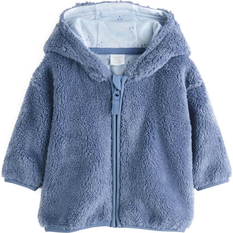 Next Flisová bunda dymovo modrá 65653096