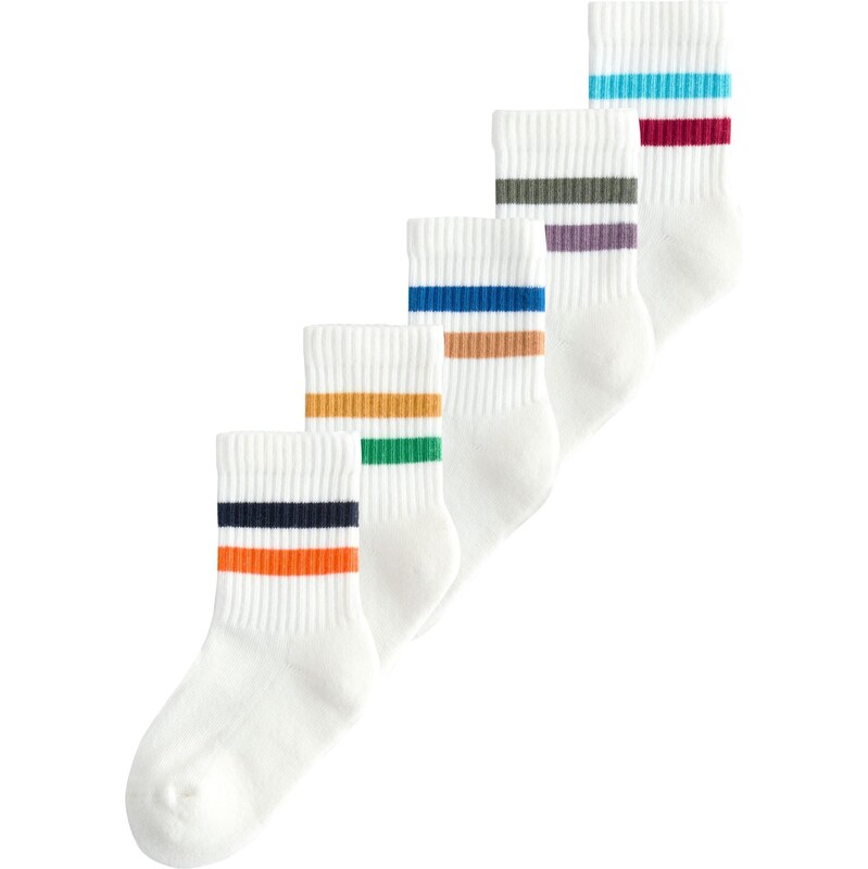 Next Ponožky svetlomodrá / zelená / oranžová / biela 64293978