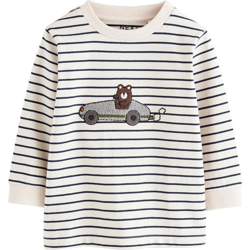 Next Tričko námornícka modrá / svetlosivá / biela 64488382