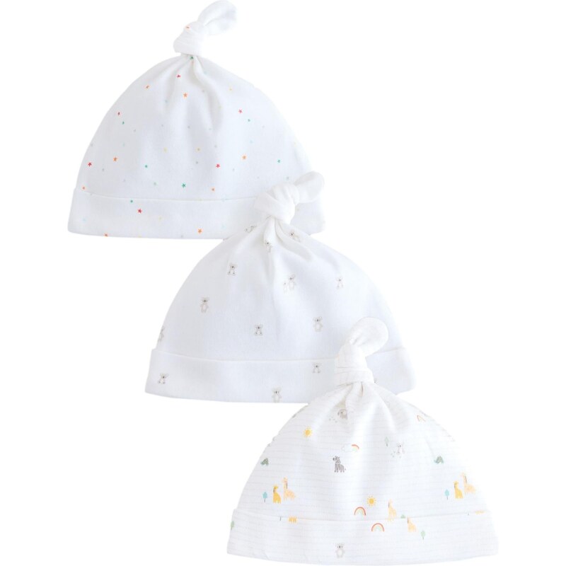 Next Čiapky žltá / sivá / oranžová / biela 65881604