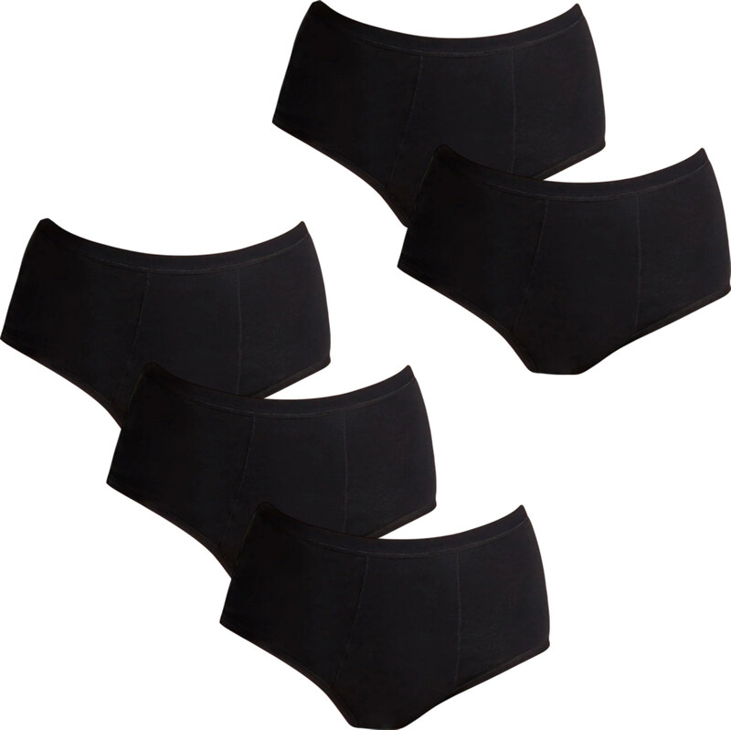 5PACK Menštruačné nohavičky Love Luna Full Black (5-LLUWPBFB) 65306694