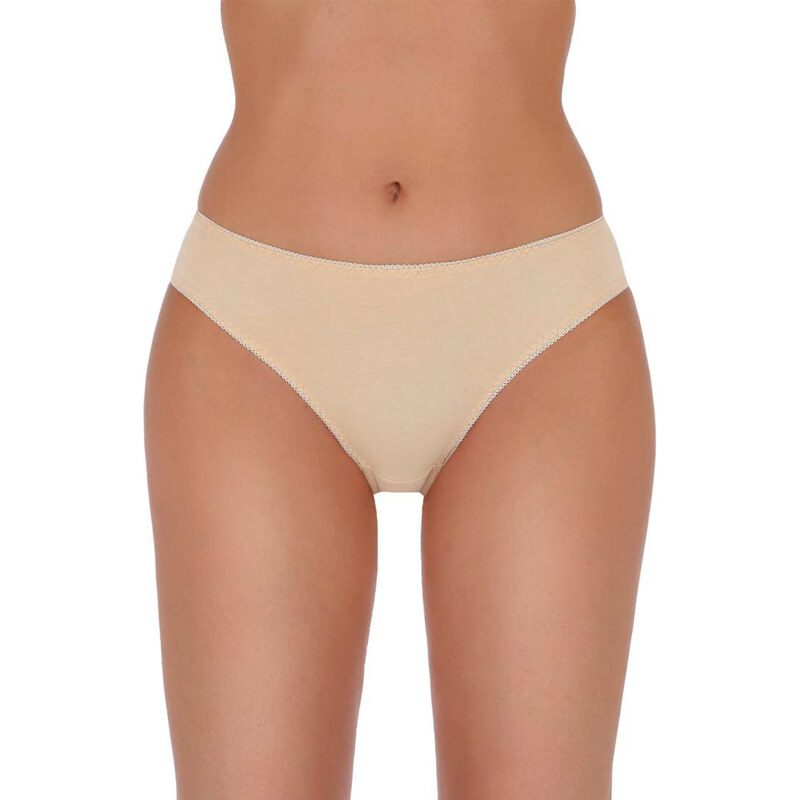Brazilky Passion Basic Panties 002 - béžová 64333112
