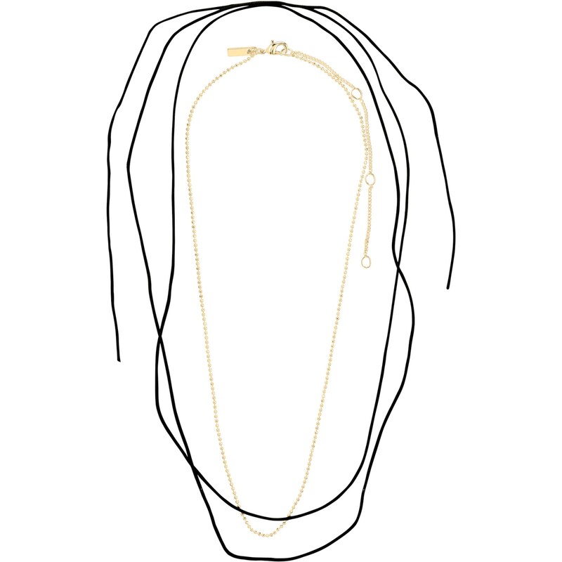 Pilgrim Retiazka zlatá / čierna 65654238