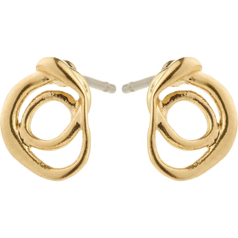 Pilgrim Náušnice Diego zlatá 64339421