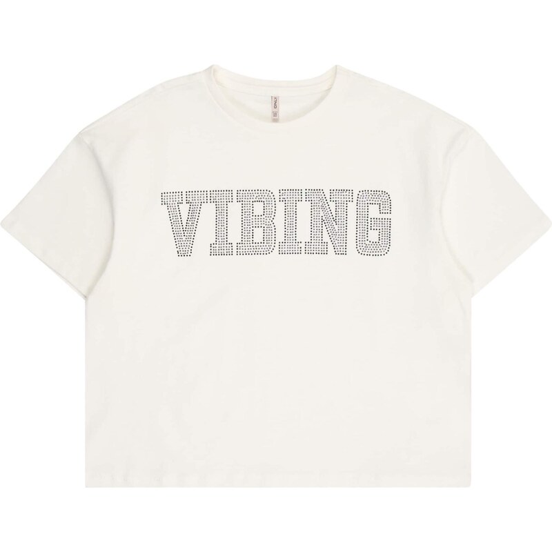 ONLY GIRLS Tričko KOGRIRI strieborná / biela 64339619