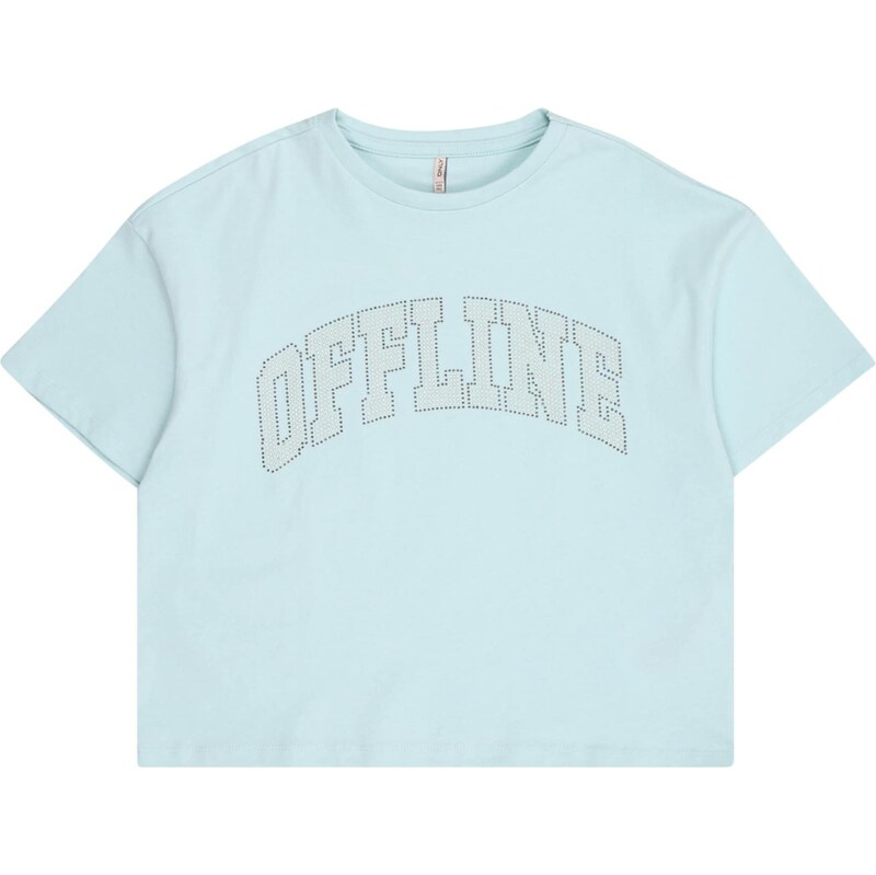 ONLY GIRLS Tričko KOGRIRI svetlomodrá / strieborná 64339616