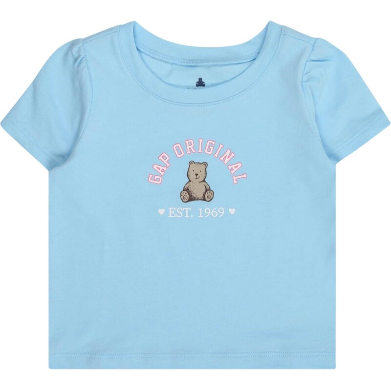 GAP Tričko svetlomodrá / hnedá / ružová 64339680