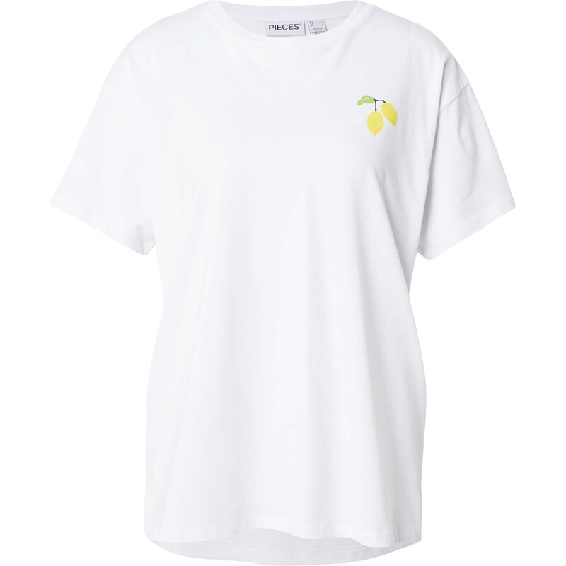 PIECES Oversize tričko PCALIFI FASTTRACK citrónová / olivová / 64339729