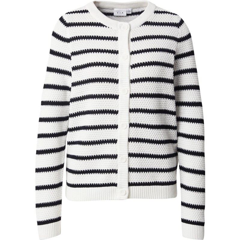 VILA Kardigán VIDALO čierna / biela 64339794
