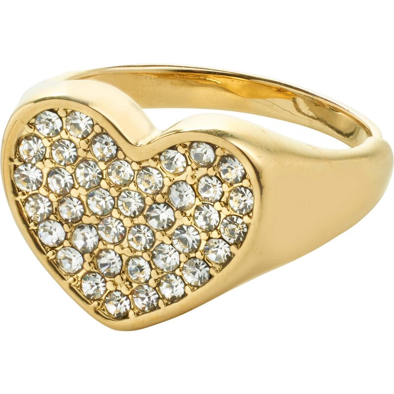 Pilgrim Prsteň Emmett zlatá / priehľadná 64382906