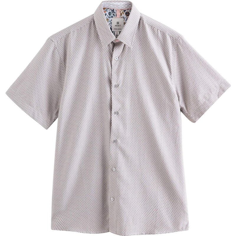 Next Košeľa béžová / čierna 64413803