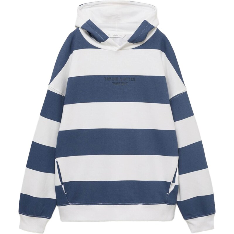 MANGO KIDS Mikina STRIPHO námornícka modrá / čierna / biela 64339600