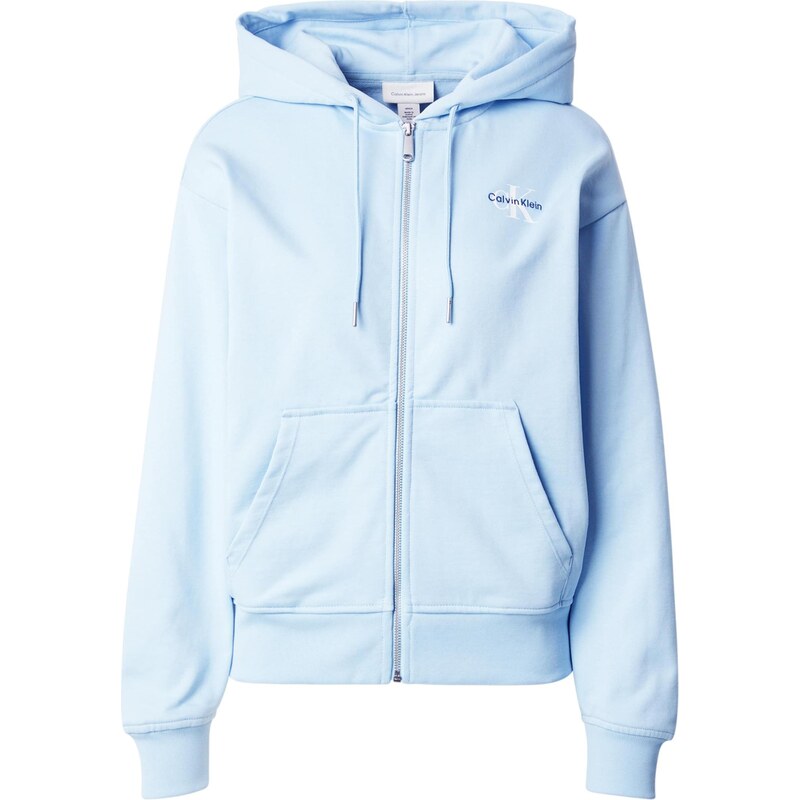 Calvin Klein Jeans Tepláková bunda modrá / svetlomodrá / biela 64339705