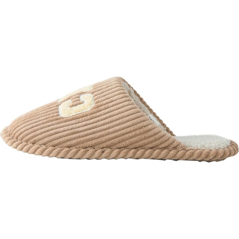 Next Papuče Cord Slogan béžová / farba ťavej srsti 65654659