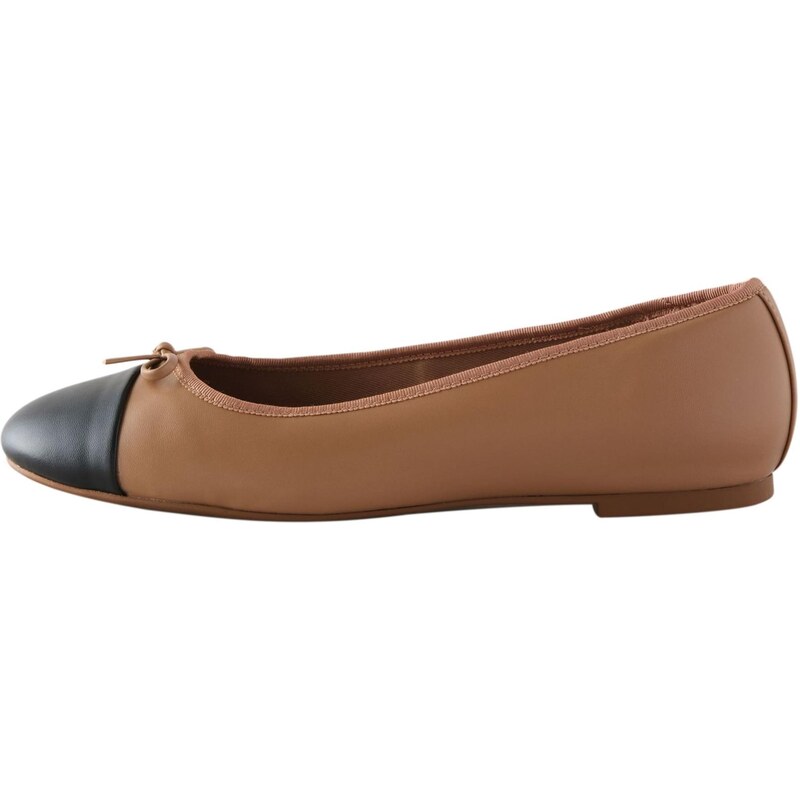 Next Baleríny Forever Comfort farba ťavej srsti / čierna 65881004