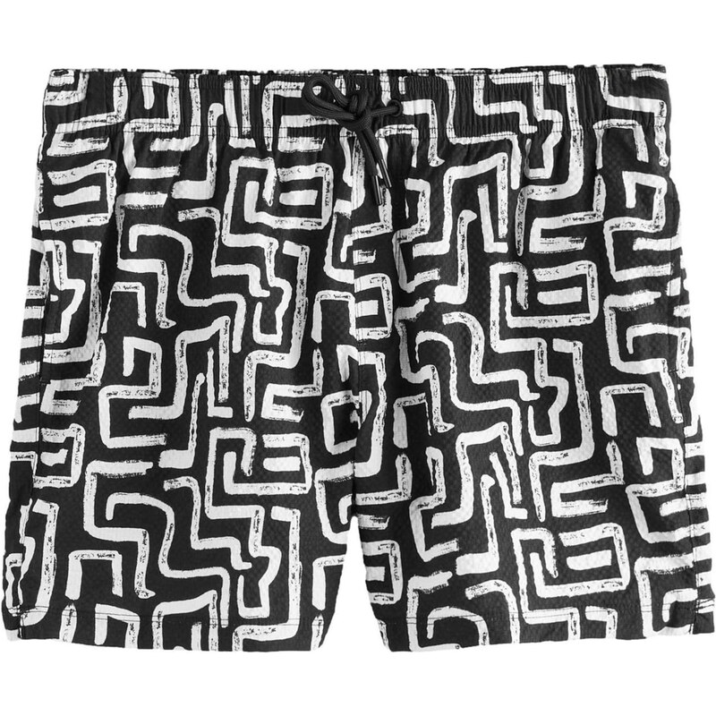 Next Plavecké šortky čierna / biela 65654966