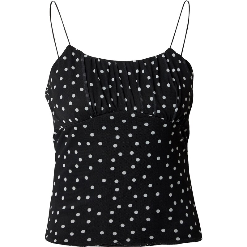 ABOUT YOU Top Linda čierna / biela 66008372