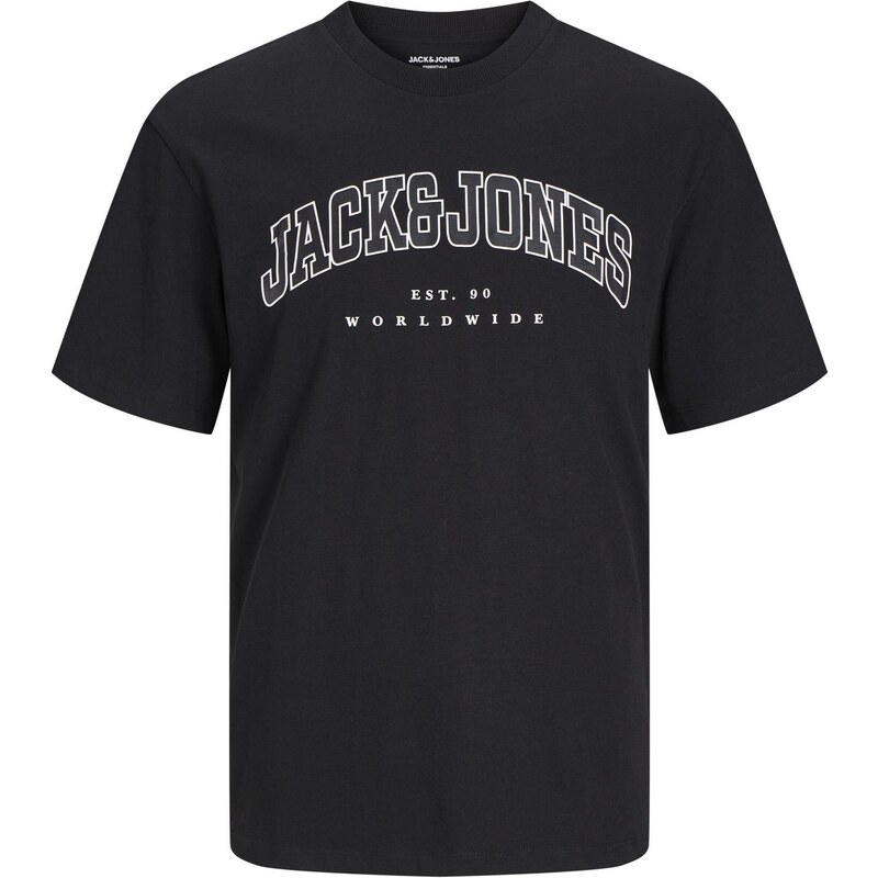 JACK & JONES MINI Tričko JJECALEB čierna / biela 55181369