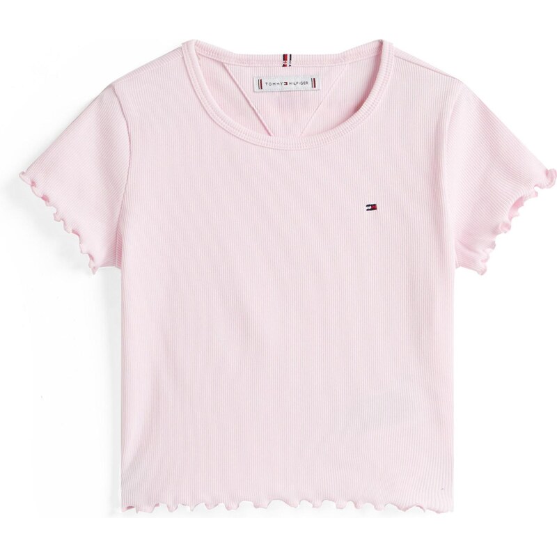 TOMMY HILFIGER Tričko ESSENTIAL námornícka modrá / rosé / červená / 64019260