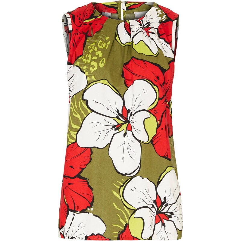 bonprix Viskózový blúzkový top, farba biela 44847246