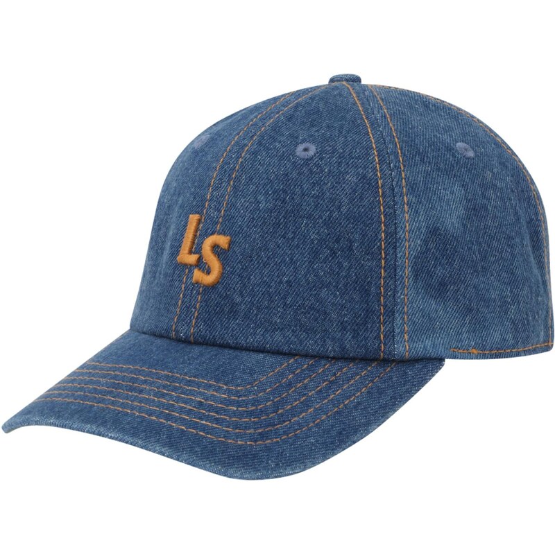 LEVIS Čiapka Monogram Cap modrá denim / tmavožltá 64356818
