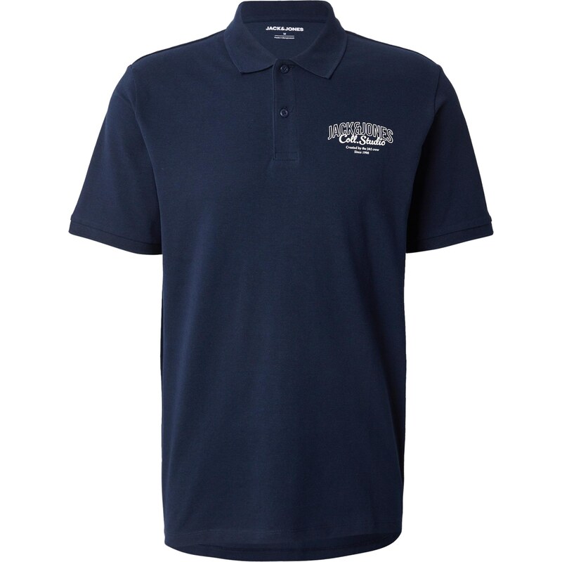 JACK & JONES Tričko JJMAKOTO tmavomodrá / biela 64356828