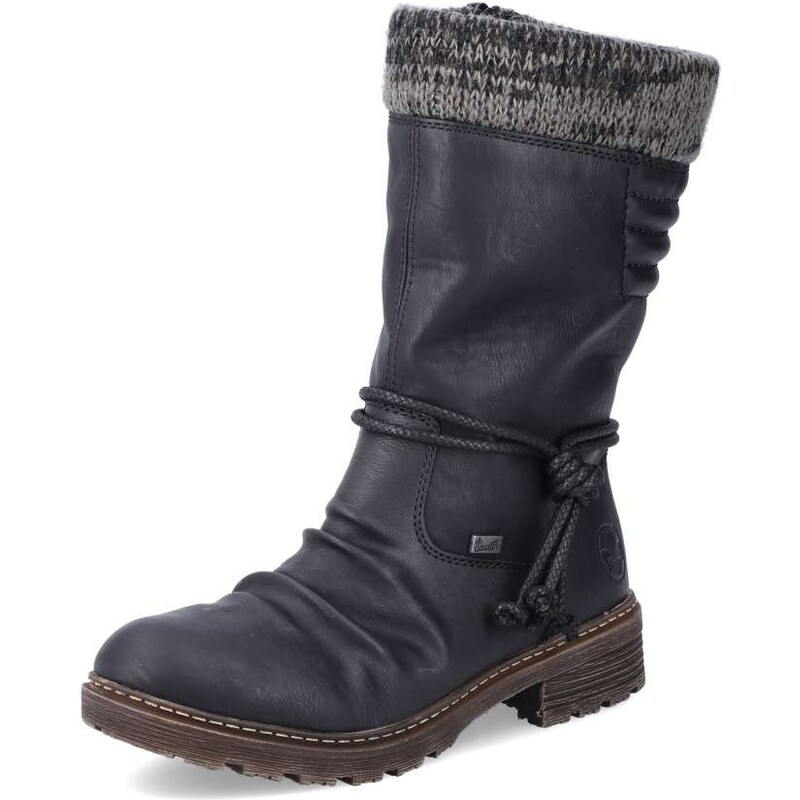Dámske čižmy RIEKER Z4755-00 čierna W5 64355031
