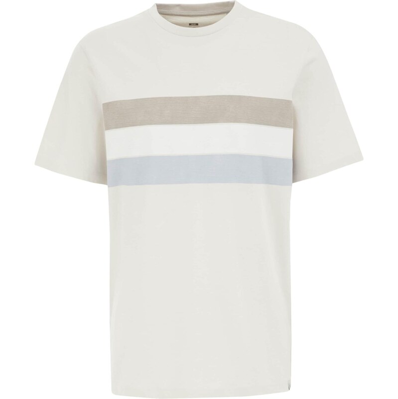 WE Fashion Tričko svetlomodrá / svetlohnedá / prírodná biela 64356754