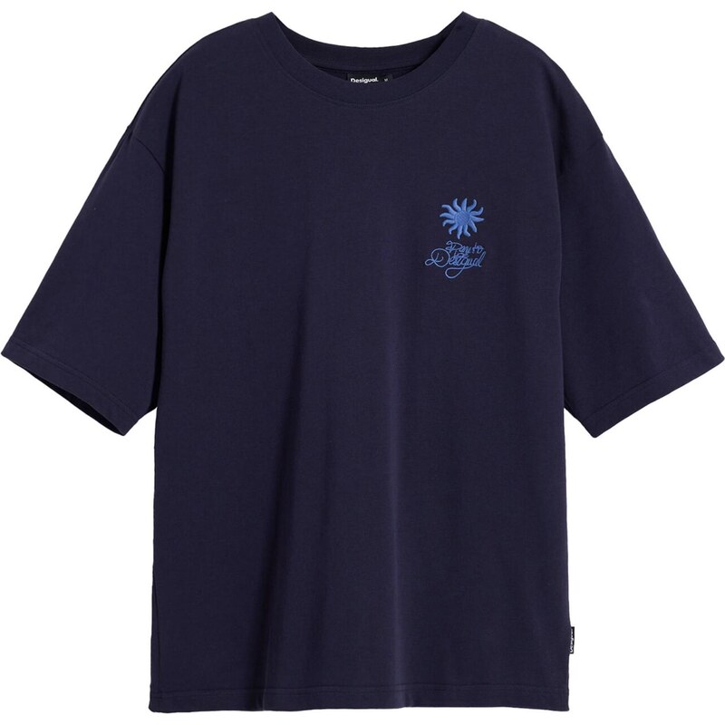 Desigual Tričko modrá / tmavomodrá / tmavohnedá / biela 64488461