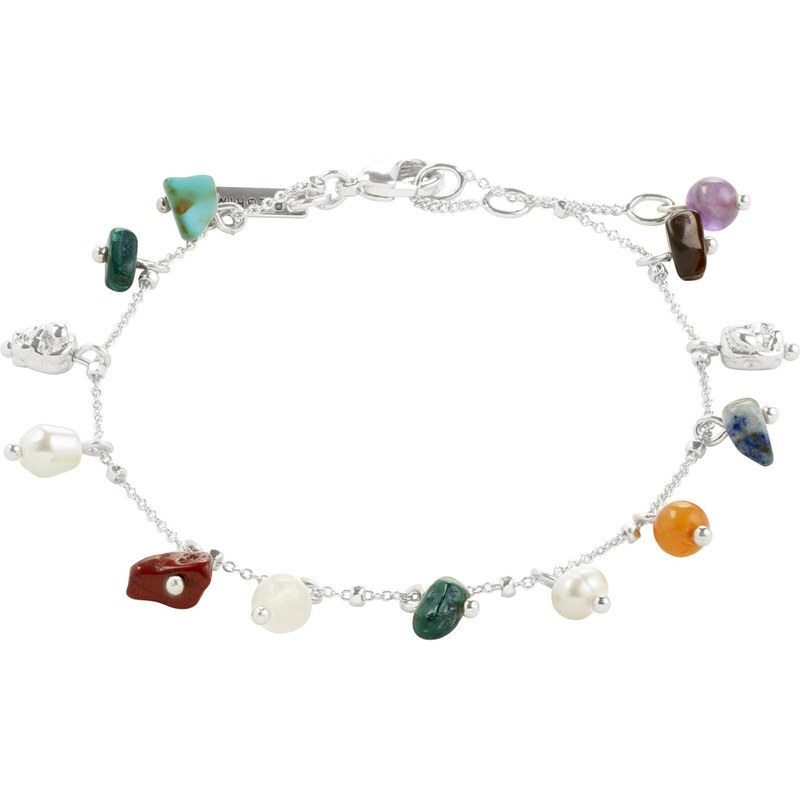 Pilgrim Náramok Between mätová / fialová / strieborná / biela 64356951