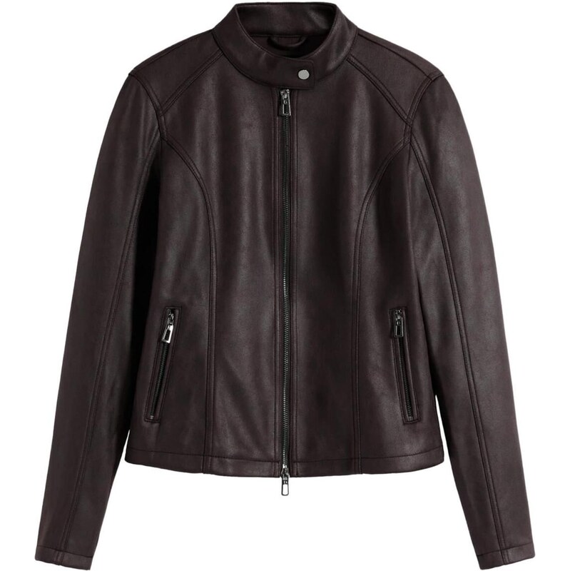 Desigual Prechodná bunda tmavohnedá 65883117